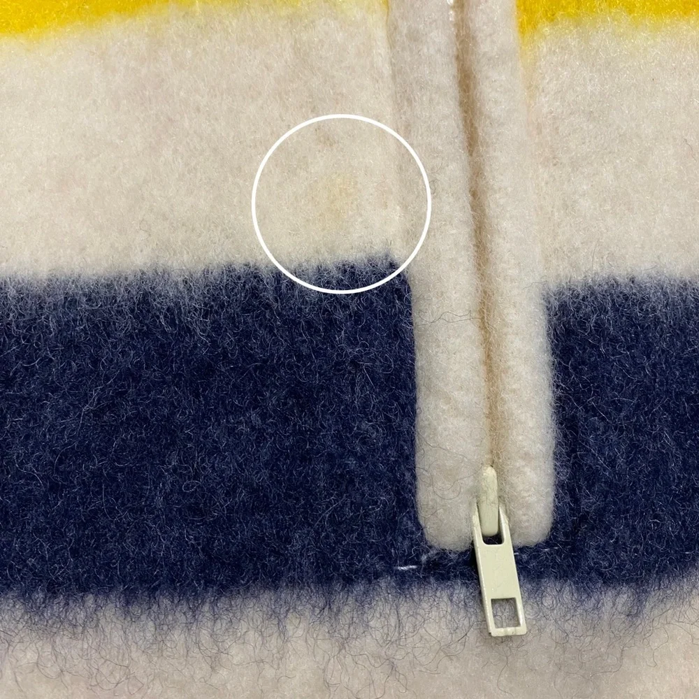 SOLD- Vintage Hudson Bay 4 Point Striped Reversible Wool Jacket - Picture 11 of 13